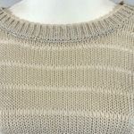 Lane Bryant cozy glam tan metallic shimmer knit split back sweater size 22/24 Photo 1