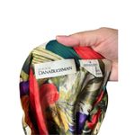 Dana Buchman Vintage 90s Hibiscus Floral Print Silk Button Front Skirt 4 Photo 7