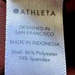 Athleta Skyline Paperbag Pants Featherweight Tie High Rise Crop Pockets Cognac 0 Photo 4