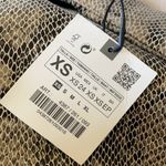 ZARA NWT Snake Print Faux Leather SnakePrint Photo 7