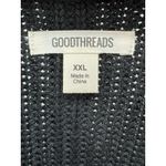 Goodthreads Black Knit Crew Neck Sweater XXL Women Bell Sleeve Ruffle Hem‎ NWT Photo 3