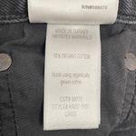 AGOLDE Criss Cross Straight Jeans in Shambles Black Wash Raw Hem Women’s Size 24 Photo 13