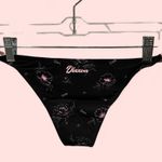 DIXXON NWT black pink peonies skimpy cheeky bikini tanning swim bottoms pool Size XL Photo 1