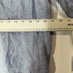 Cynthia Rowley  1X 100% Linen Chambray Blue Tunic Shirt Top Boho Beachy Preppy Photo 3