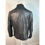 BLANK NYC  Vegan Leather Moto Jacket In Black. Size Medium. Photo 3