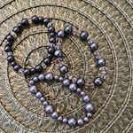 NWT Angelas Designs 3 hand made faux pearl stretch bracelets great for stacking Gray Photo 1