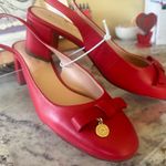 Kate Spade NY Bachata SB Pump slingback heeled leather Red Shoes NWOB size 6 Photo 4