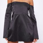 Pretty Little Thing NWT Satin Corset Bardot Bodycon Dress Photo 3