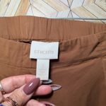 Chico's  Skimmer Sz 3(18) Brown Tencel Lyocell Blend‎ Pleated Crop Pants Plus Size Photo 1