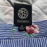 Bobeau Floral-striped blue and white summer mini dress Photo 9