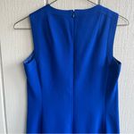 Akris Punto  Cobalt Blue Cutout Shoulder Knit Sheath Dress US 8 Photo 9