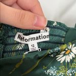 Reformation Anthropologie  Silk Overland Floral Emerald Top Size 12 NWT Photo 10