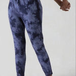 Athleta Athlete Farallon Blue Tie Dye Joggers‎ Photo 0