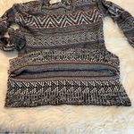 Pink Rose Sweater Slightly Cropped Aztec Geometric Pattern Size XS Soft Photo 5