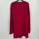 Athleta | Shasta Oversized Wool Knit Sweater In Dark Pink Size Medium Photo 2