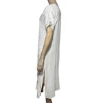 ZARA  Women’s Size M White Lace Square Neck Embroidered Gauzy Midi Dress Photo 4
