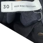 PacSun Black Distressed High Waisted Denim Festival Shorts Women’s Size 30 Photo 6