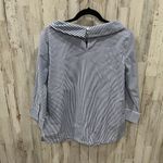 Talbots  Boat Neck Blue Stripe 3/4 Sleeve Nautical Preppy Top Womens Small Photo 5