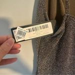 Lulus Forever Your Girl Metallic Body-Con Minidress - Olive Silver Large NWT Photo 4