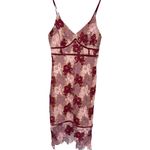 Lulus  Endless Elegance Mauve Multi Crochet Lace Bodycon‎ Midi Dress Size Medium Photo 3