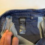 Liverpool Los Angeles Petite Ankle Skinny Jeans Dark Wash Frayed Hem Size 12 Blue Photo 5