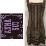 Anna Sui Brown Wool Jumper Dress Sz. 8 Photo 1