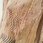 Vintage Y2K New York & Co. Beige Lace Sheer Shirt Womens L Long Sleeve Sweater Tan Size L Photo 3