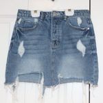 Primark Distressed Jean Skirt Photo 0