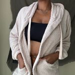 Urban Outfitters Out From Under Fuzzy Open Front Hooded Cardigan Size Small Photo 0