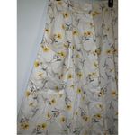 Women’s Linen Blend Sunflowers/Daisy summer midi skirt 6 Yellow Photo 2