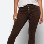 Pistola Jeans SZ 20W Java Brown High Rise Ankle Skinny NWT Button Fly Plus Curvy Photo 0