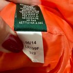 Ralph Lauren Lauren  Quilted Jacket Size L Orange Crest Sleeve Snap Front Photo 8