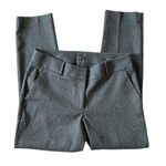 Loft  Julie Skinny Pants Women’s Size 8 Charcoal Gray White Pin Dot Dress Office Photo 0