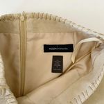 Moda International Vintage Y2K Leather Pants Beige Size 6 Photo 9