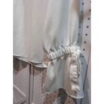 Premise Studio  Womens Blouse Long Sleeve Tie Cuff Ivory Cream‎ Size S Small Photo 6