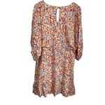 Lush Clothing LUSH Floral Boho Ruffle Hem Drawstring Waist Dress NWT Size Large Photo 1