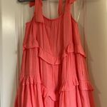 Coral Mini Ruffle Dress Size S! Pink Photo 3