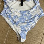 Hurley  Blue and White Floral One Piece Swimsuit Photo 1