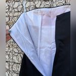 Jessica McClintock Y2K  color block strapless A line prom dress black white pink Photo 3