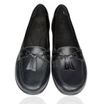 Clarks NEW Ashland Bubble Leather Comfort Slip On Loafer Women's 11 Wide Black Photo 1