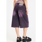 The Ragged Priest  Jorts Acid Wash Release Size 32 Purple Photo 3