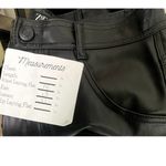 ZARA  Wide Leg High Rise Faux Leather Moto Biker Pants 5 Pockets M Black #3042 Photo 7