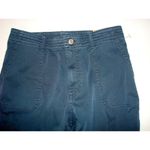 prAna New NWT Womens 12 Pants Sancho Slim Organic Dark Sky Blue Hike Climb Walk Photo 1