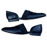 Loewe  Black Leather Mules Flats Slip On Size 38 Pointed Toe Designer Old Money Photo 6