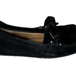 Lauren Ralph Lauren Shoes Womens 6B Black Bayleigh Bow Driving Moccasin Flats Size 6 Photo 0