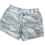 Splendid Linen Blend Camo Print Drawstring Shorts Size Medium Photo 0