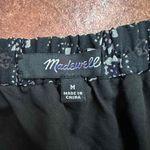 Madewell  Black + White Elastic Tiered Floral Skirt Size Medium Photo 2