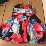 B74 Womens Low Cut V Dress Mini Dress Size Medium Red Photo 5