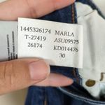 MAVI Marla Mid Rise Cuffed Shorts Dark Wash Stretch Denim Distressed Women's 30 Blue Photo 3