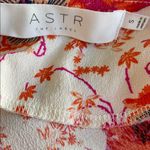 ASTR Red and White Floral Hibiscus Mini Dress Photo 5